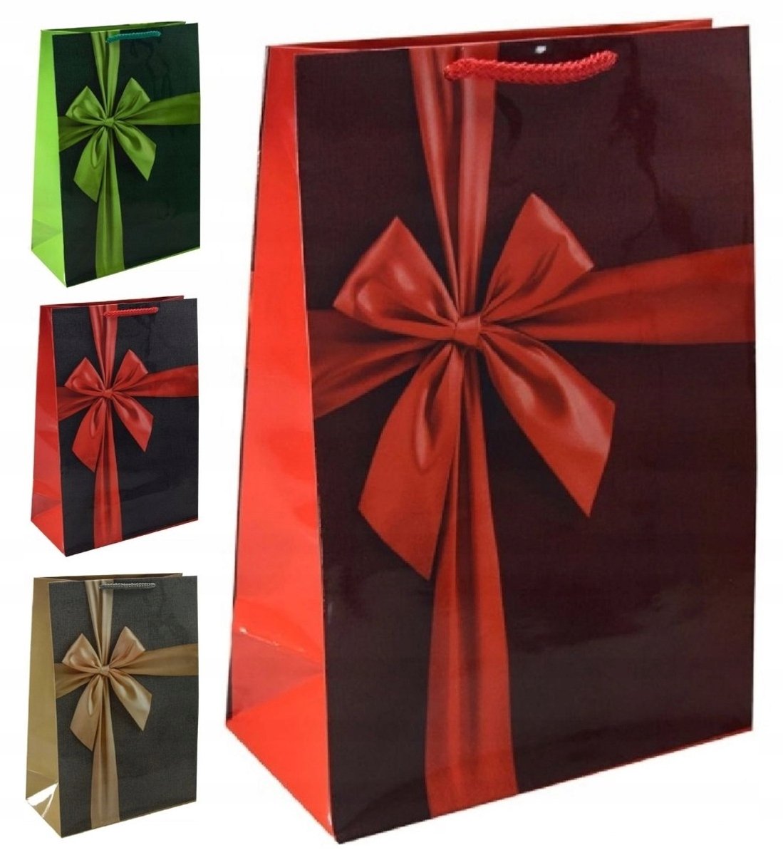 Luxe Cadeauzakjes met Strikken - 10 Stuks - 22x11x32cm