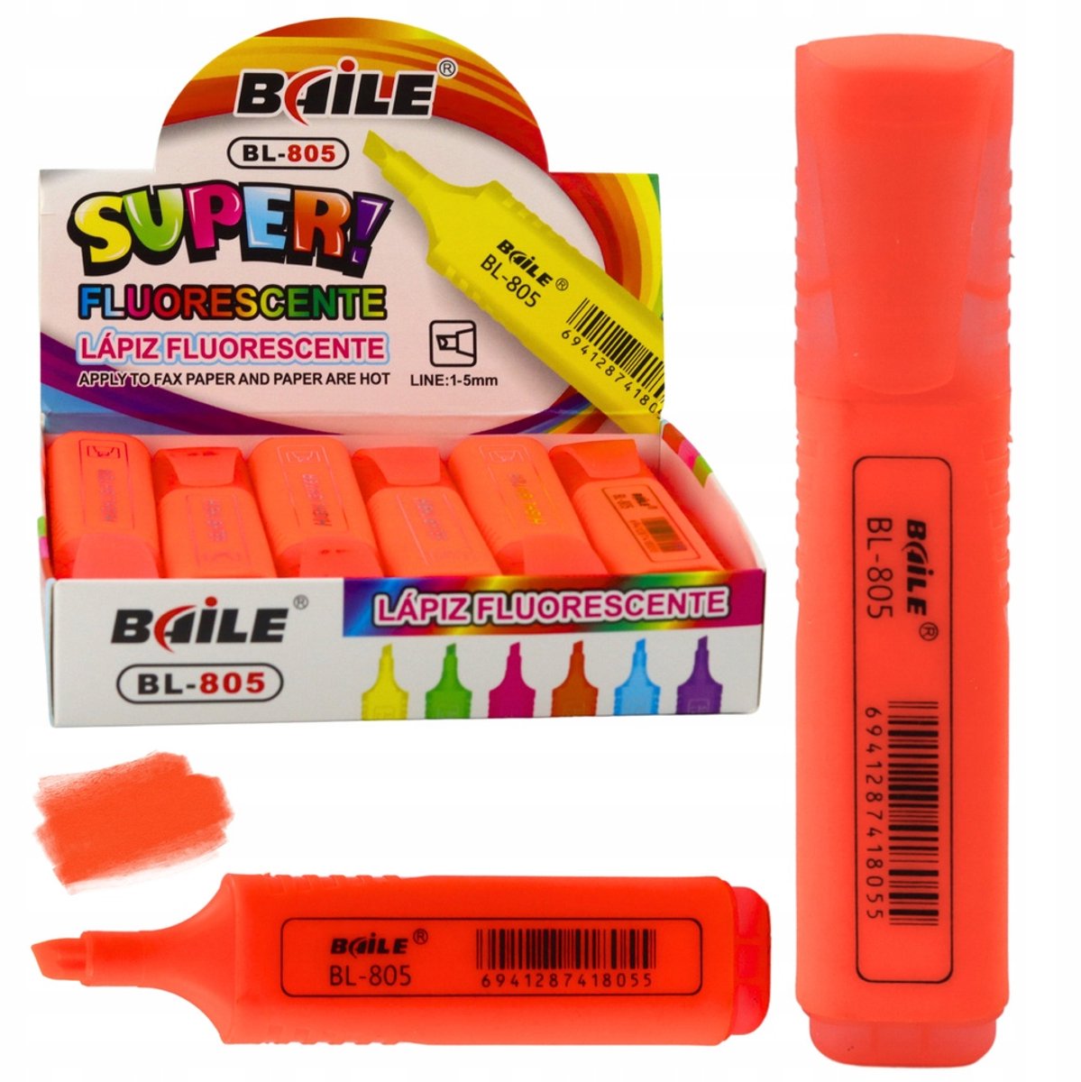 Neon Oranje Markeerstift - Essentieel voor Notities & Documenten