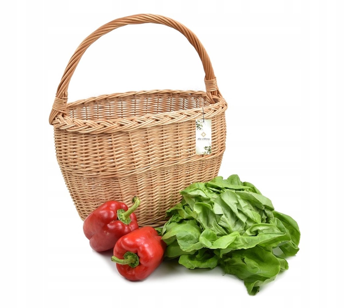 Wikkenmand Boodschappen & Paddenstoelen - Handgemaakt Nederlands Product