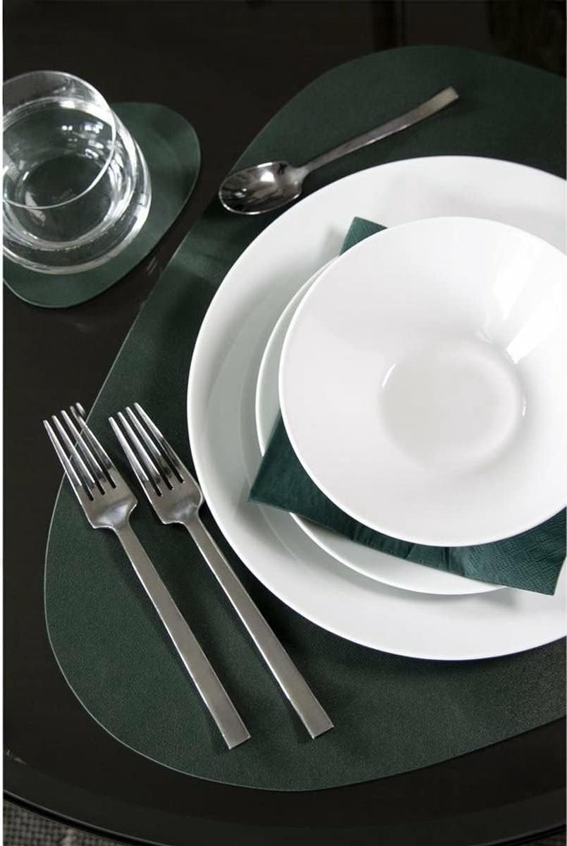 Krumble Placemat and coaster - 4 pieces - Design placemat set with coaster - Green - ShopVlot