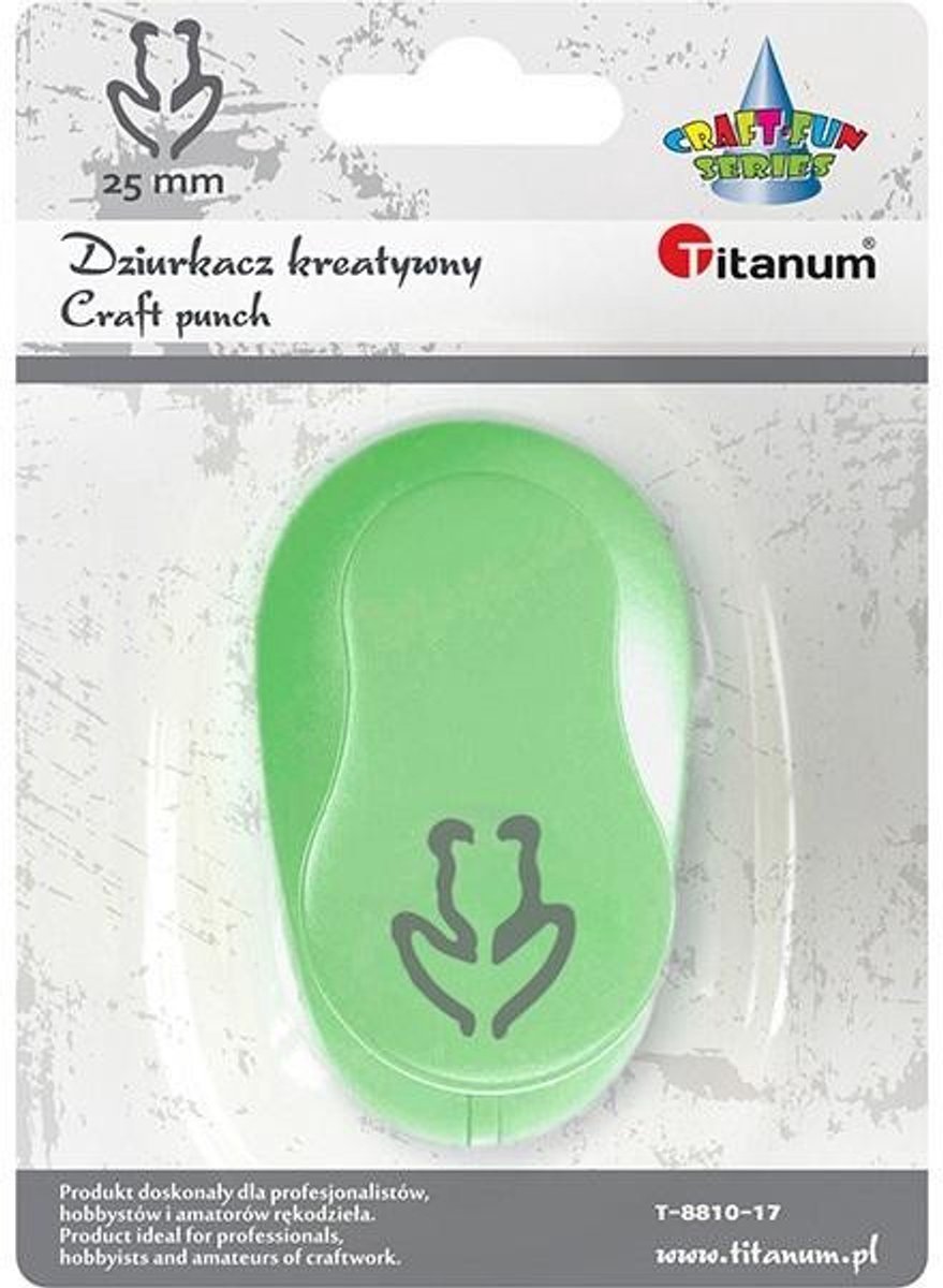 Decoratieve pons met tulp-motief, 25mm