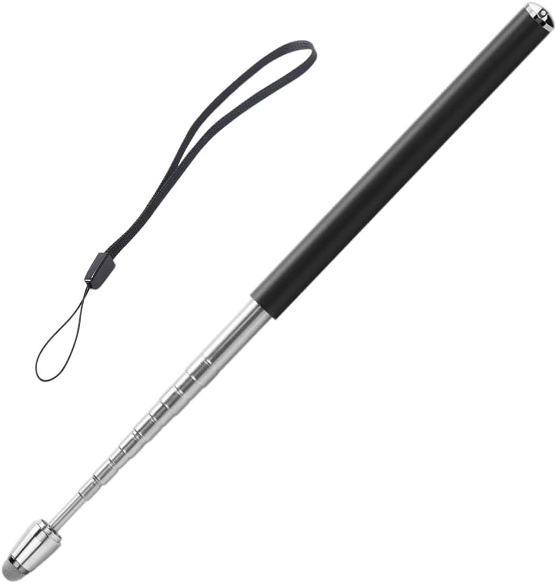 Telescopische Pointer 100cm - Zwart - Touch Screen Pen - Ideaal voor Presentaties - ShopVlot