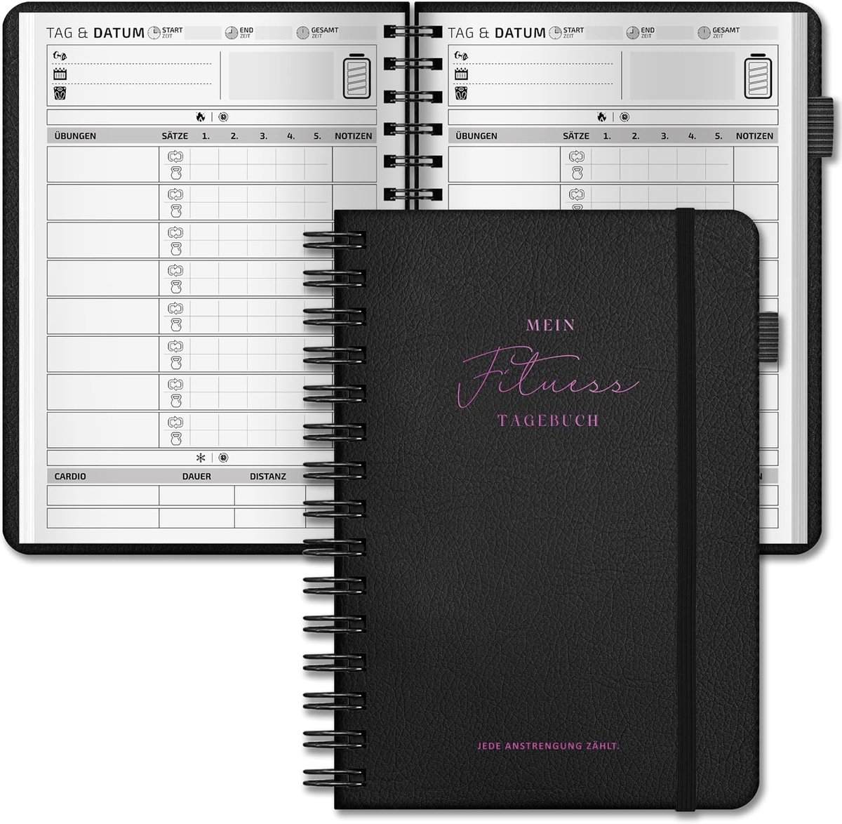 Dagboeken Roze - Workout Journal - Duits - Ideaal voor persoonlijke groei - ShopVlot