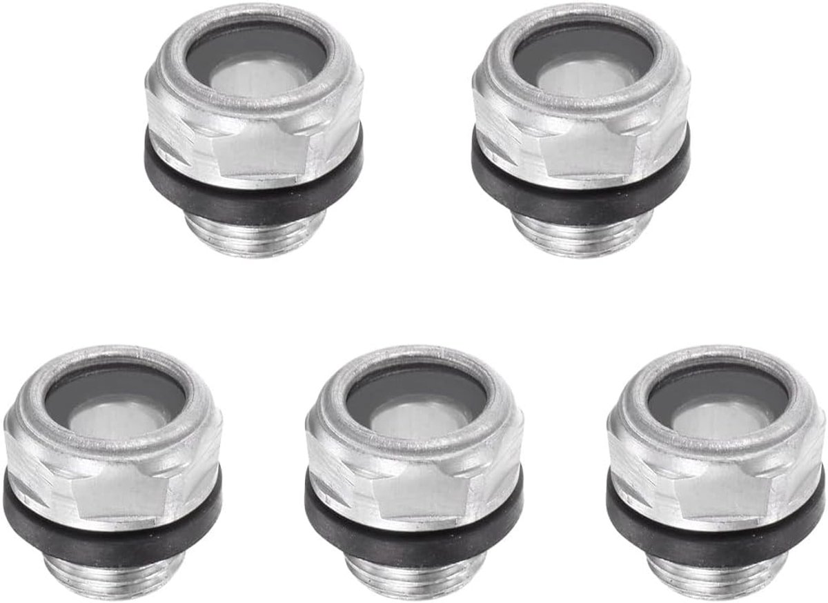 luchtcompressor olie-indicator kijkglas M10 - aluminiumlegering - hoge temperatuur weerstand - ShopVlot