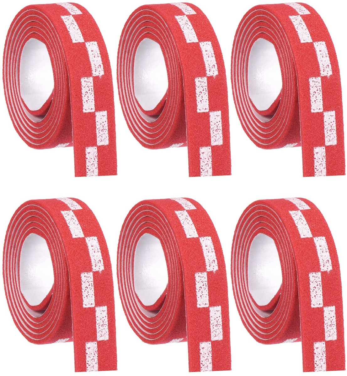 Tafeltennis Kantenband 6-pack Rood 450 x 10mm