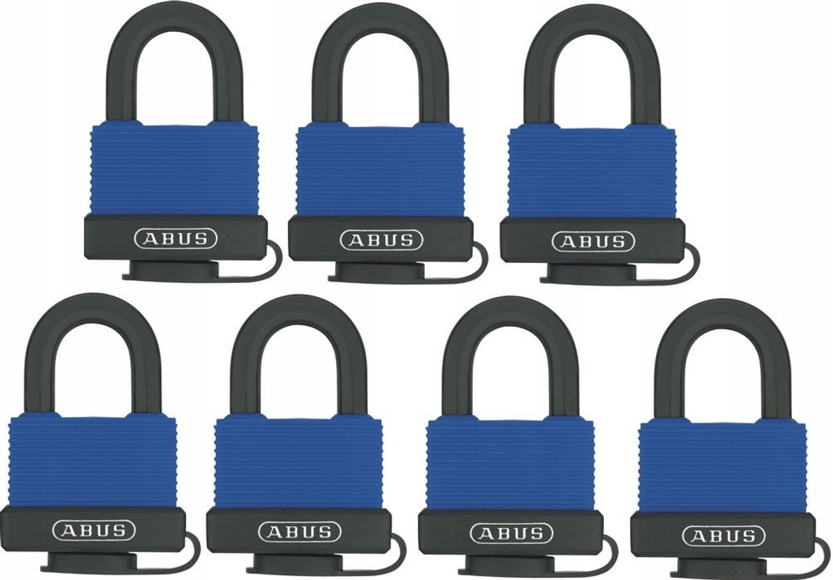 Abus 70IB/50 Beitslot Set - 7 stuks met 1 sleutelsysteem