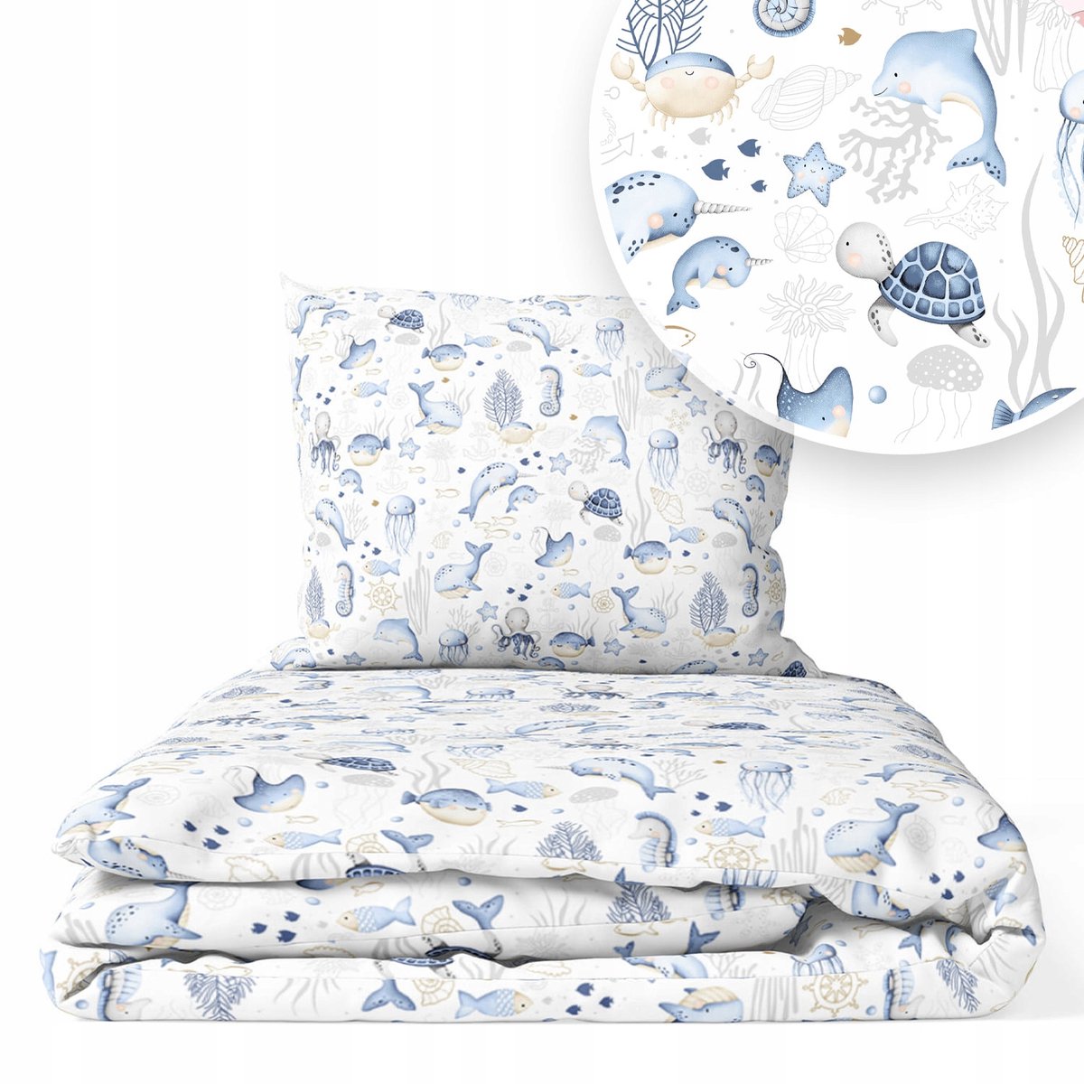 Ankras kinderbeddenset 90x120cm, 40x60cm, katoen, all-season