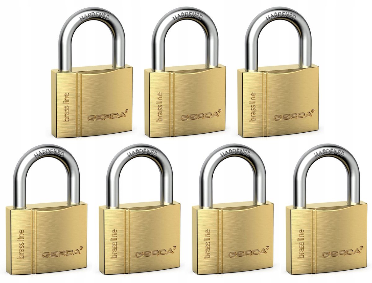 GERDA 7 hangsloten met één sleutel, 60 mm waterdicht