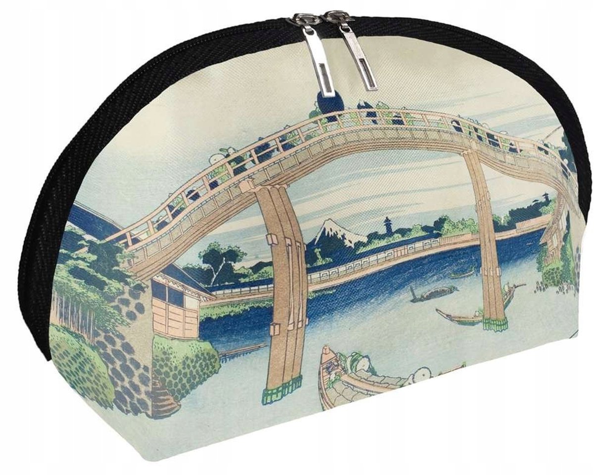 Kato Hokusai Fukagawa Mannen Cosmetische Tas - Waterdicht