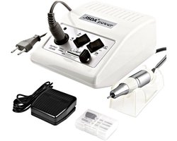 JSDA® Shellac Professionele elektrische nagelvijl voor gelnagels, 30.000 omw/min, inclusief 4 bits en voetpedaal - ShopVlot