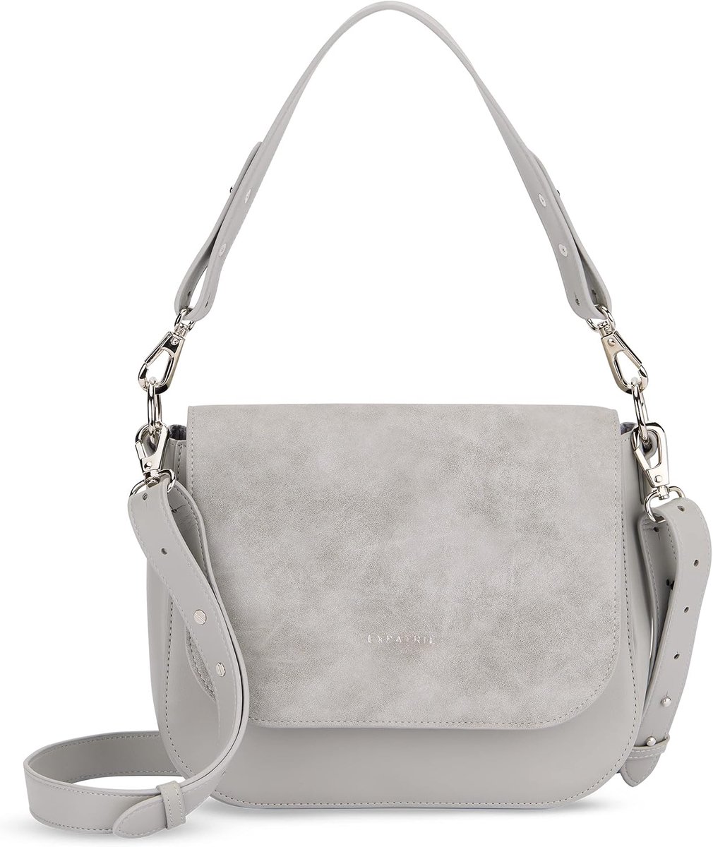 Expatrié Louise Women's Shoulder Bag, Modern Handbag Made of Vegan Leather, Crossbody Bag for Everyday Use, Flexible - ShopVlot