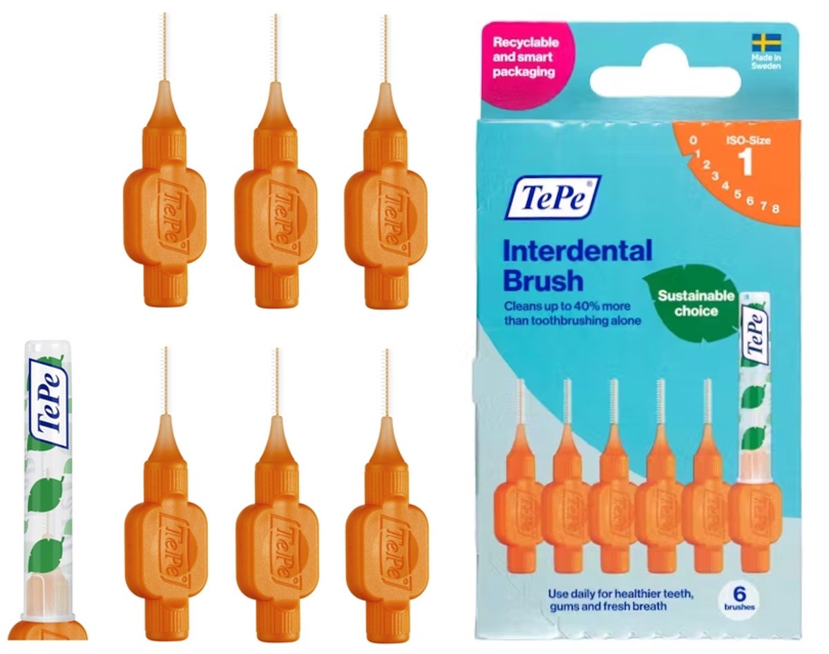 TePe Original Interdentale Borstels 0,45 mm - 6 stuks