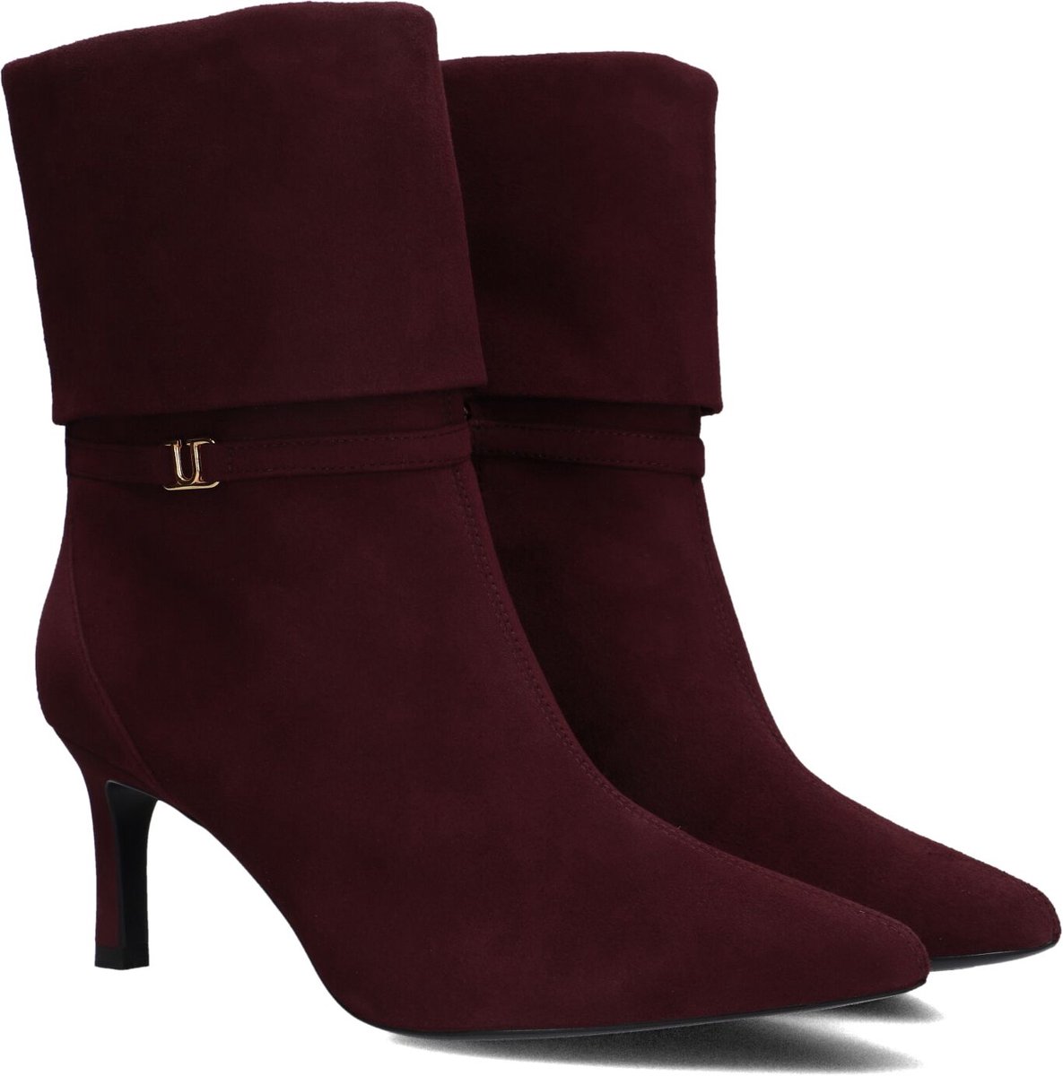 Unisa Luces Enkellaarsjes - Enkelboots met rits - Dames - Bordeaux - Maat 35
