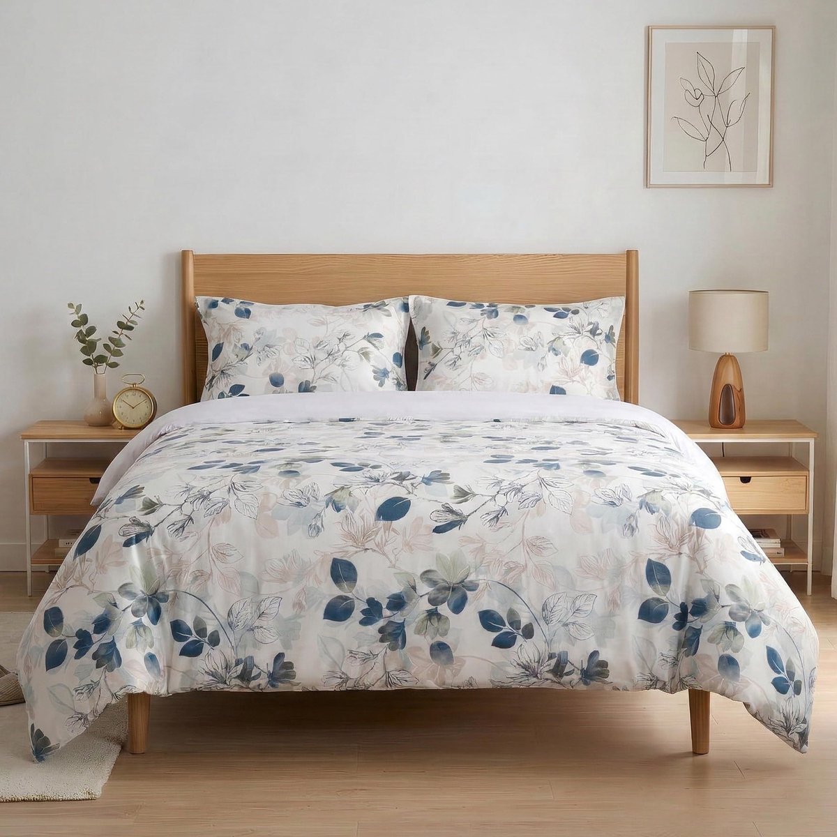 Etrexonline 3-delige beddengoedset, 150 cm, microvezel, zacht, ademend, 1 dekbedovertrek 220 x 240 cm en 2 - ShopVlot