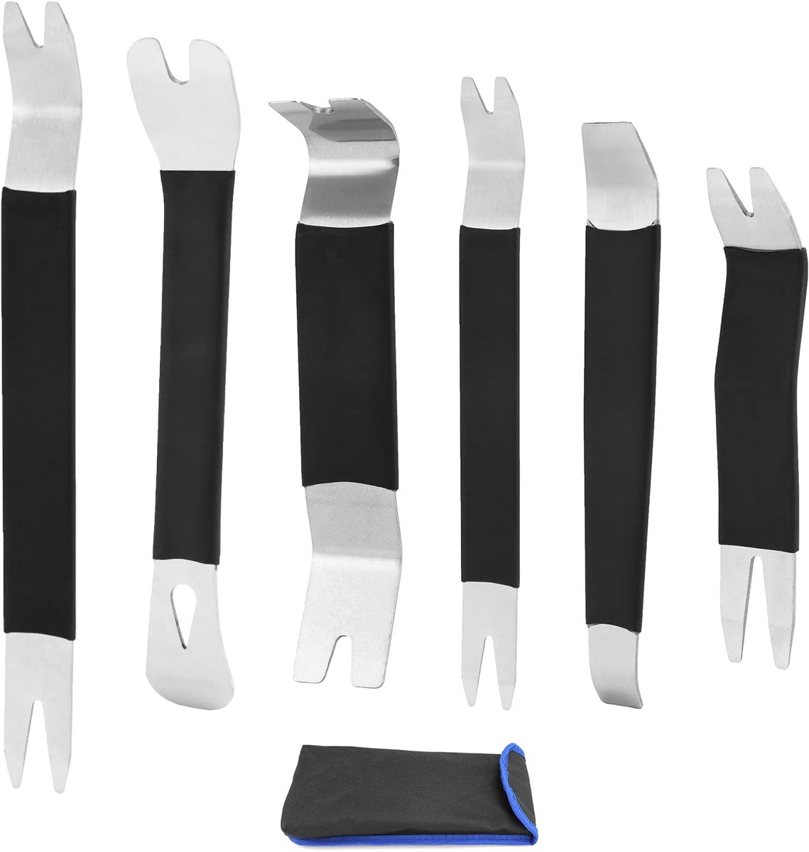 QWORK® 6-delige auto-demontagegereedschapsset, wrikgereedschap voor interieurbekleding van voertuig, gereedschapsset - ShopVlot