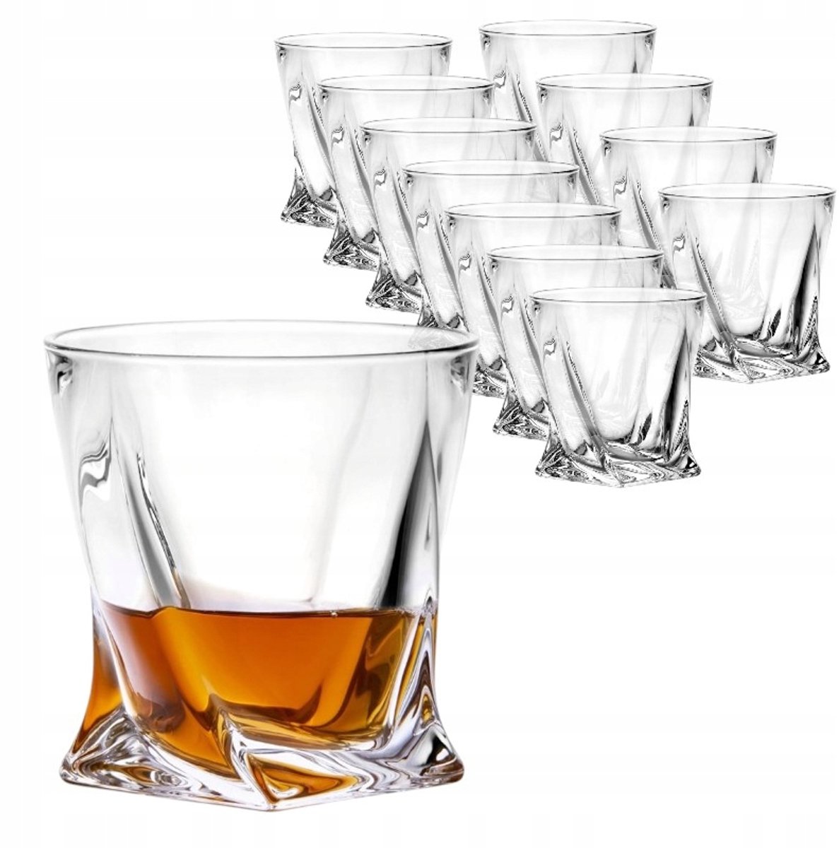 12x Crystal Whiskey Glazes 340 ml - Elegant en duurzaam