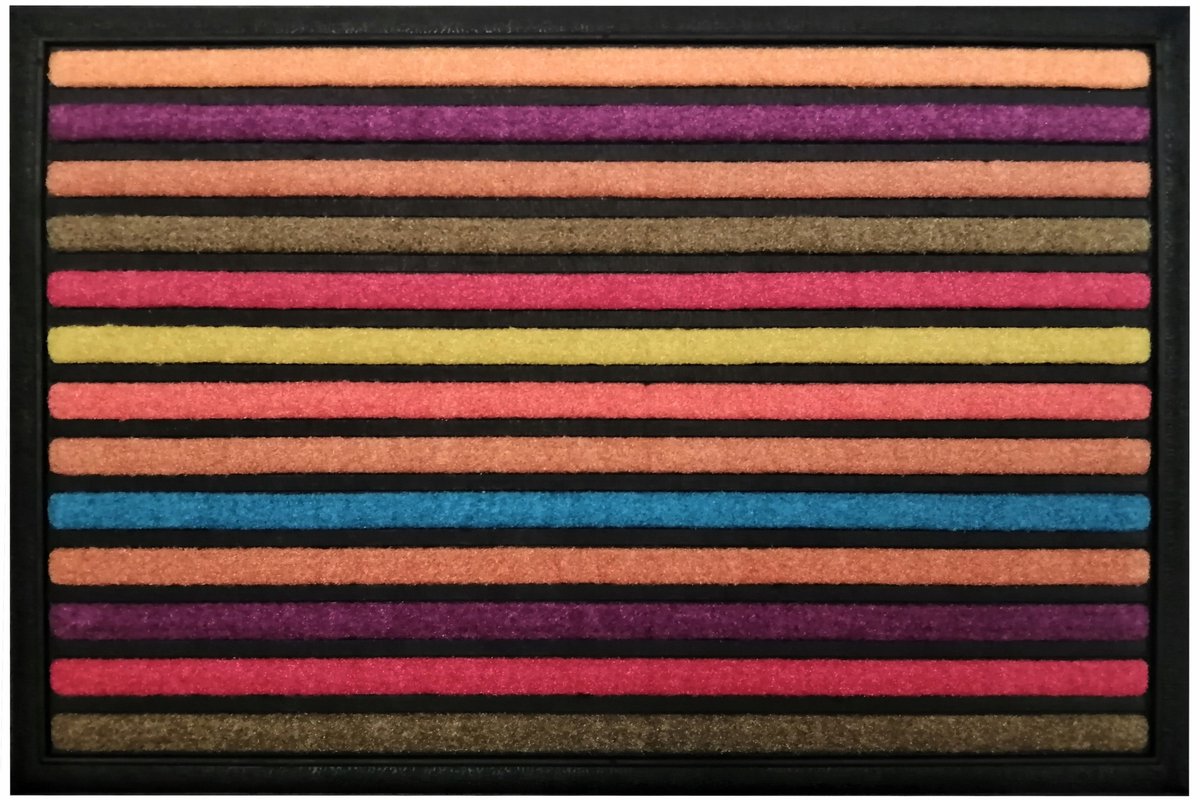 Kleurrijke Rubberen Deurmat 40x60 cm - Antislip en Duurzaam