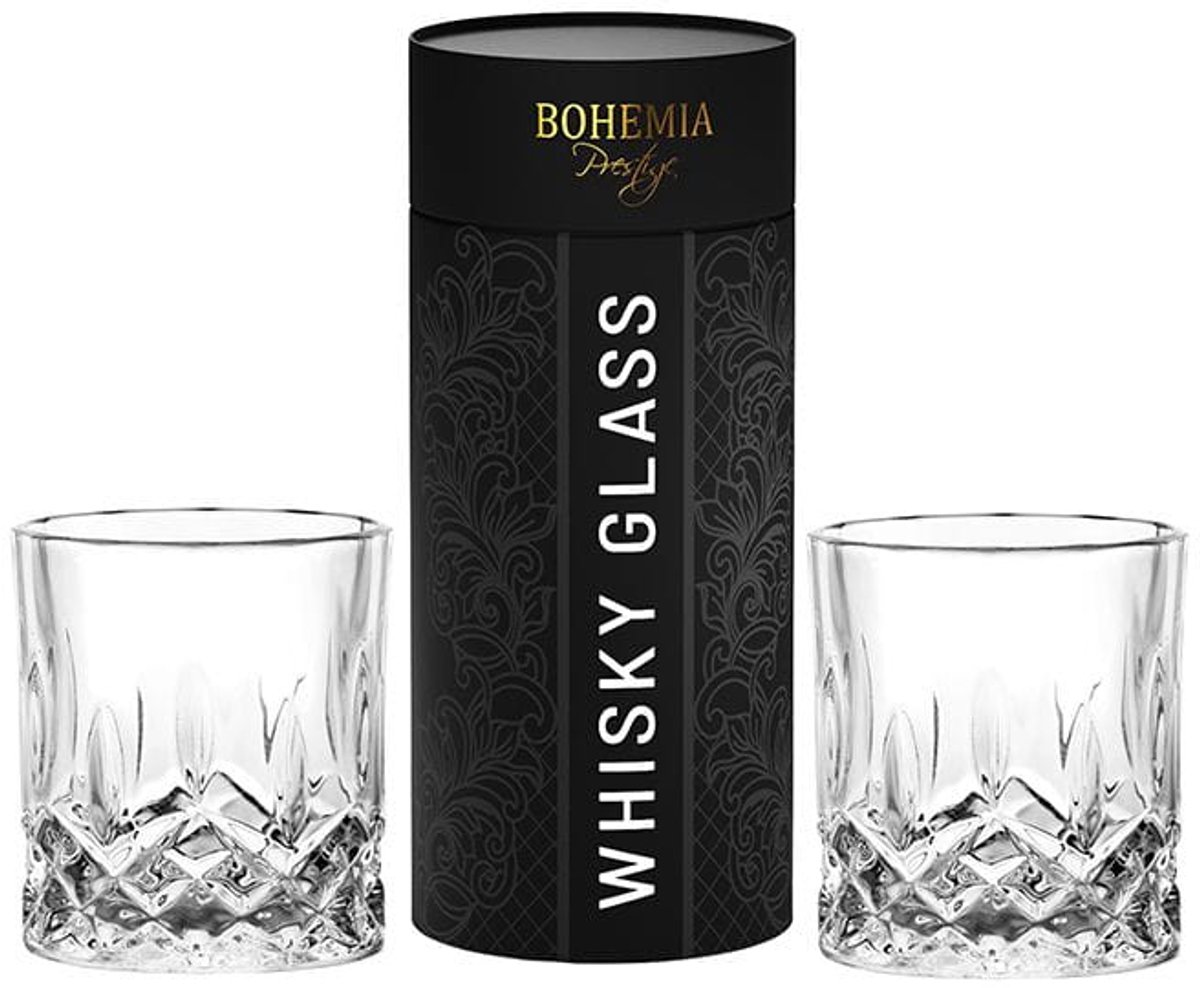 Bohemia Prestige Classico Whiskyglazenset - 2 stuks in Luxe Tuba