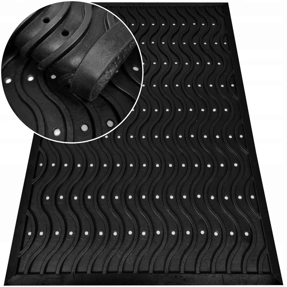 Rubberen Buitenmat 60x90 cm - Duurzaam en Antislip Deurmat