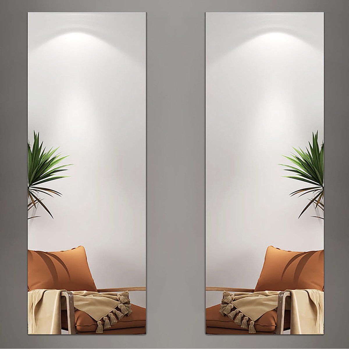 Wandspiegel 30 x 120 cm - Verdikte acrylspiegel - Volledige lengte - Perfect voor slaapkamer of deur - ShopVlot