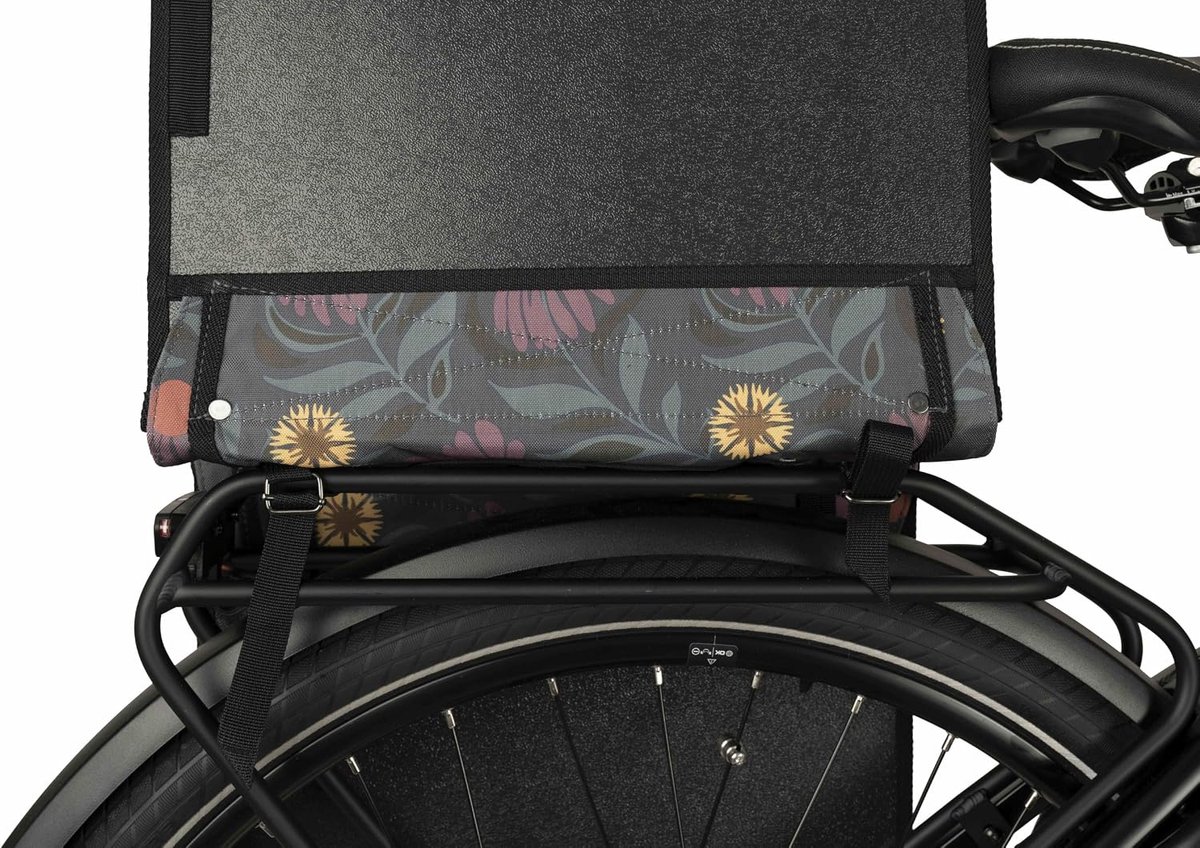 Fietstas dubbele tas - waterafstotend gerecycled polyester - met regenoren - ideaal voor fietsen - ShopVlot