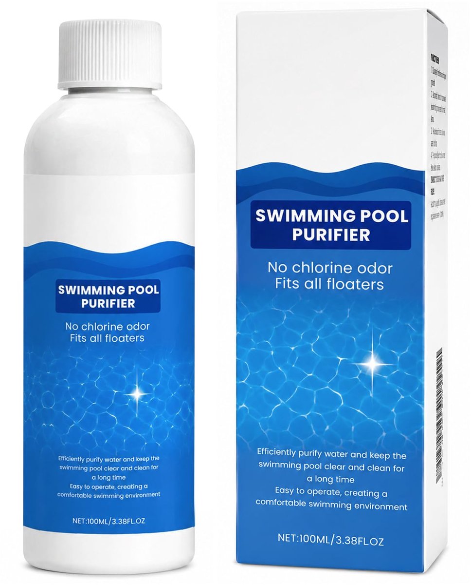XZMCAT Zwembadreiniger, 100 ml, voor zwembad en whirlpool - ShopVlot