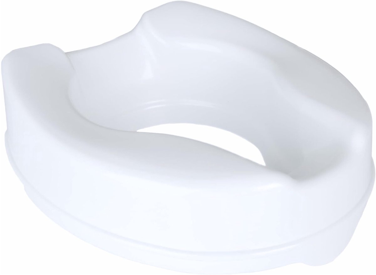 Verhoogde toiletbril 10 cm - langwerpig - zonder deksel - ondersteuning voor ouderen en gehandicapten - ShopVlot