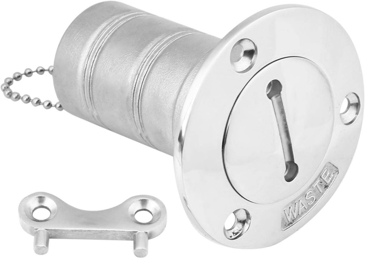 Marine Deck Filler Keyless Cap,Boat Fuel Cap, Dioche 316 Stainless Steel Boat Marine Deck Filling Keyless Cap Gas Fuel - ShopVlot