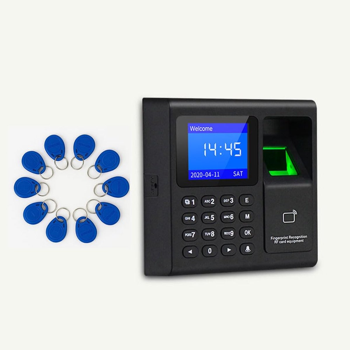 toegangscontrole toetsenbord - RFID kaart en vingerafdruk - compact en gebruiksvriendelijk - ShopVlot