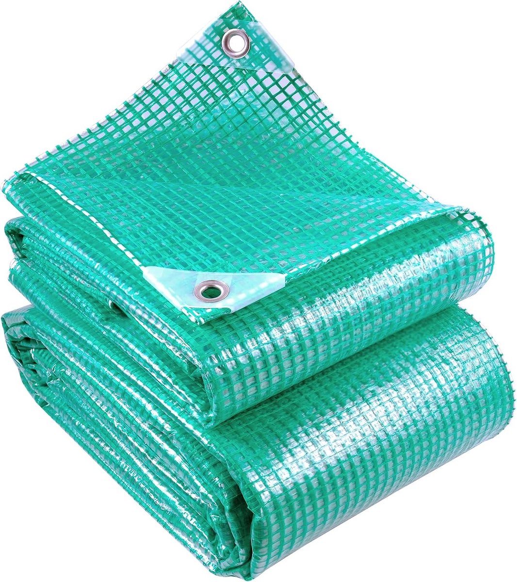 Waterdicht transparant tentzeil - Groen - 4 x 6 m - Scheurvast polyethyleen zeil - Multifunctioneel afdekzeil voor buitengebruik