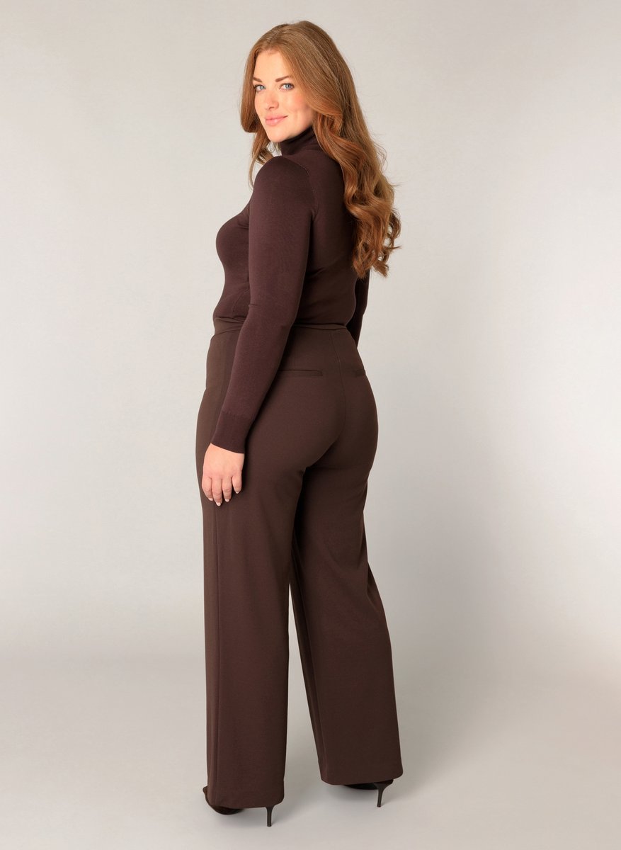 BASE LEVEL CURVY Yuena Trui - Brown - maat 5(58/60)