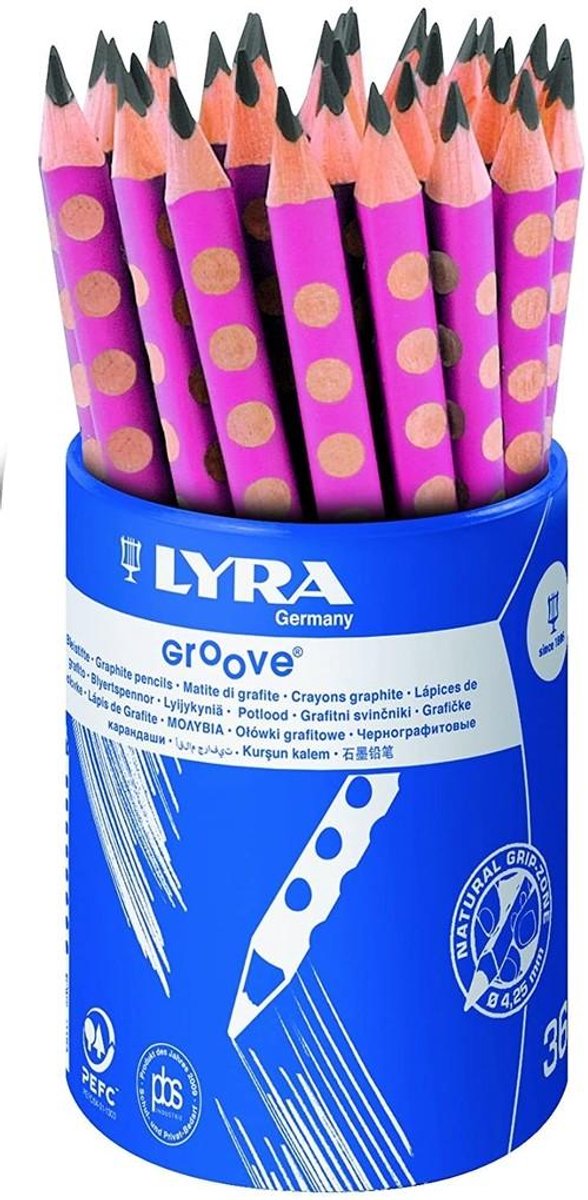 Lyra Groove B Potlood - Roze, Ideaal voor Tekenen en School