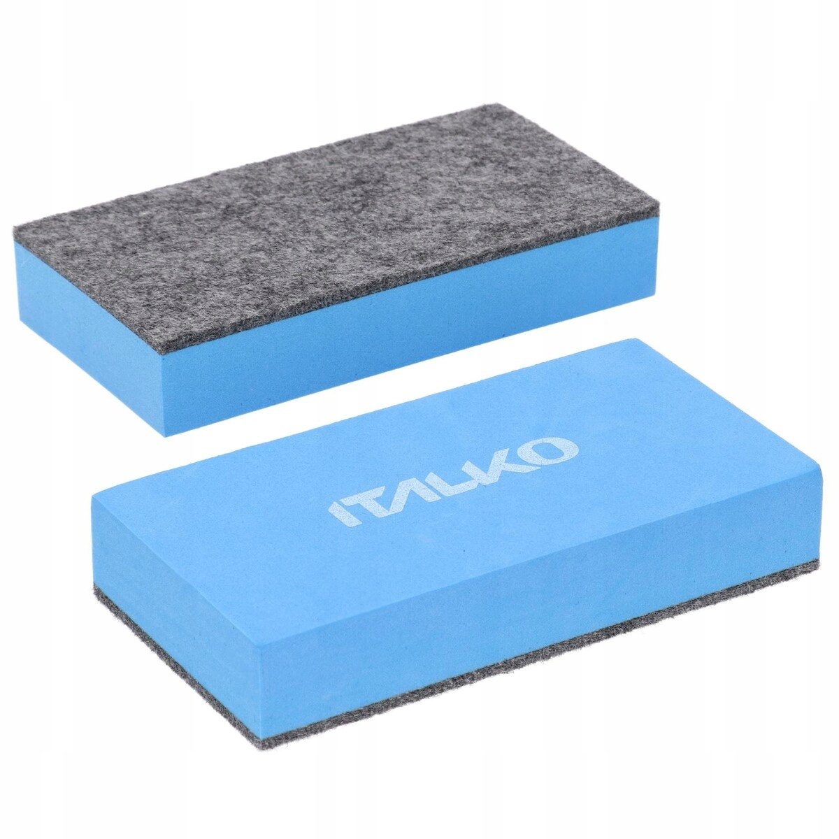 ITALKO Schuurspons Schuurspons Blauw met Vilt 140mm x 75mm x 25mm (10 stuks)