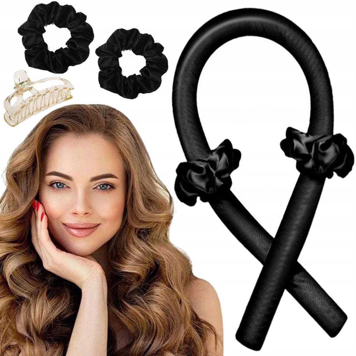 Haarroller voor Krullen - Zonder Hitte - Inclusief Scrunchies & Klem