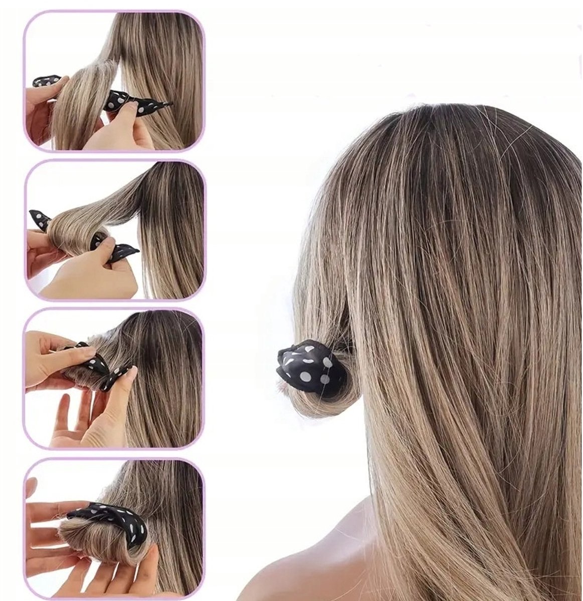 10x Zachte Slaaprollers voor Haar - Blowout Effect Krulrollers