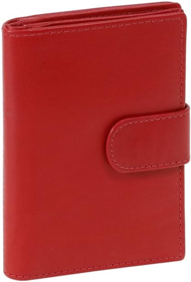 LEAS ID card and credit card folder genuine leather, red Card-Collection - ShopVlot