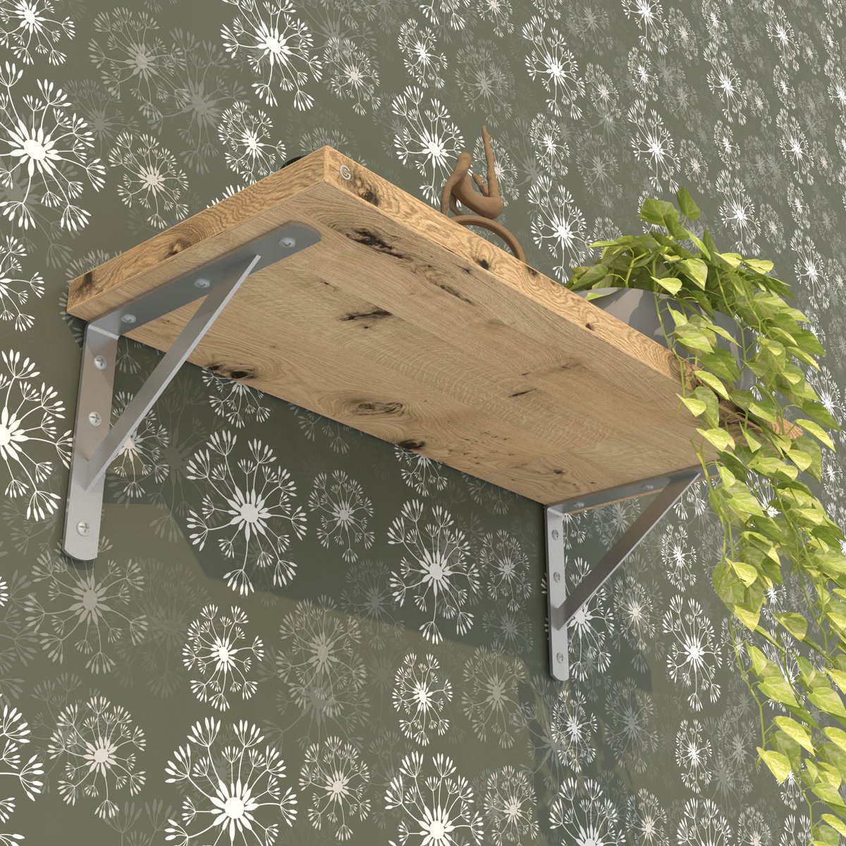 Merkloos Wit Versterkt Plankensteun 30cm - Robuust & Duurzaam