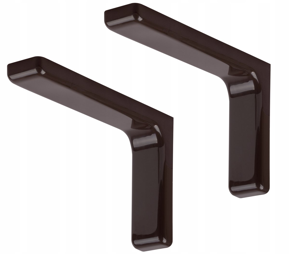 2x Bruine Plankdragers 18 cm - Robuust & Italiaans Design