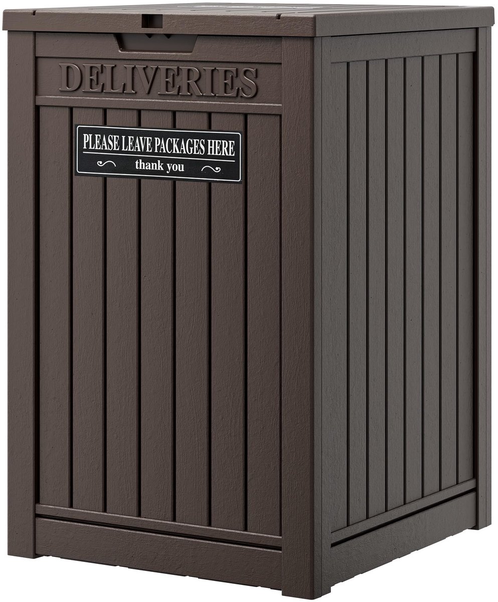 Opbergdoos 48 gallon - dubbelwandige hars - waterdicht en veilig - ideaal voor veranda - ShopVlot