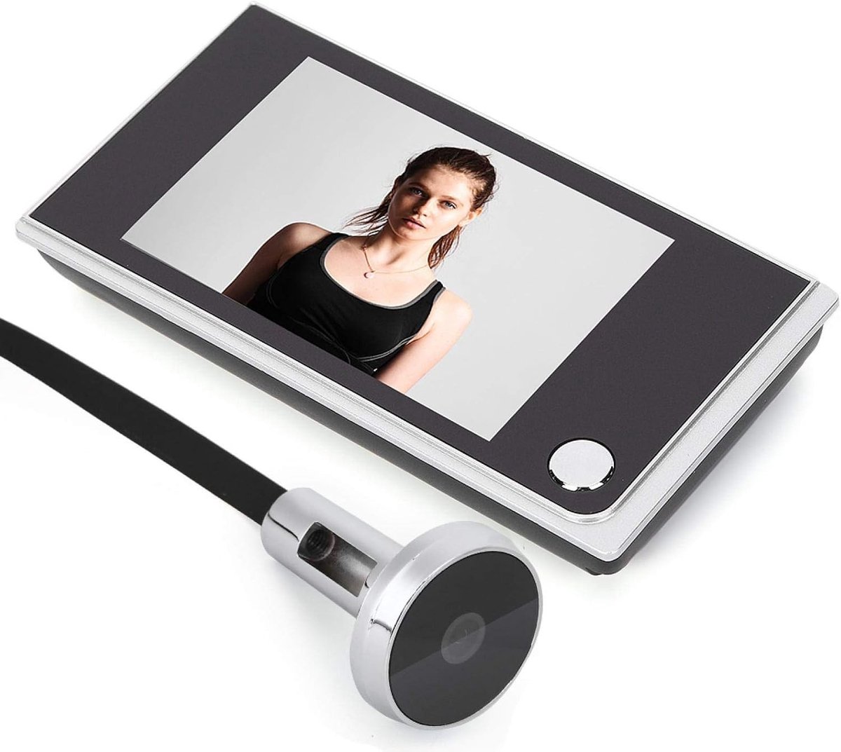 Beveiligingscamera - Zwart - 3,5 inch - Digitale Deurbel met LCD Scherm - Voor Appartementen