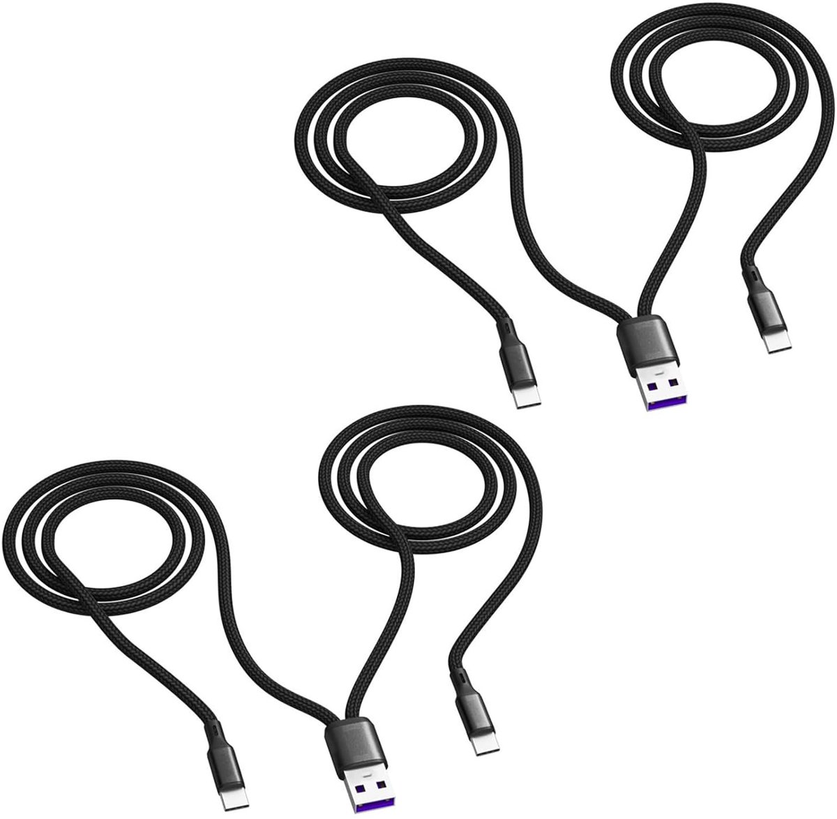 USB C Multi-Charging Kabel 1.2 m - Nylon Y-splitter - Duurzaam en veelzijdig - Ideaal voor tegelijkertijd opladen - ShopVlot