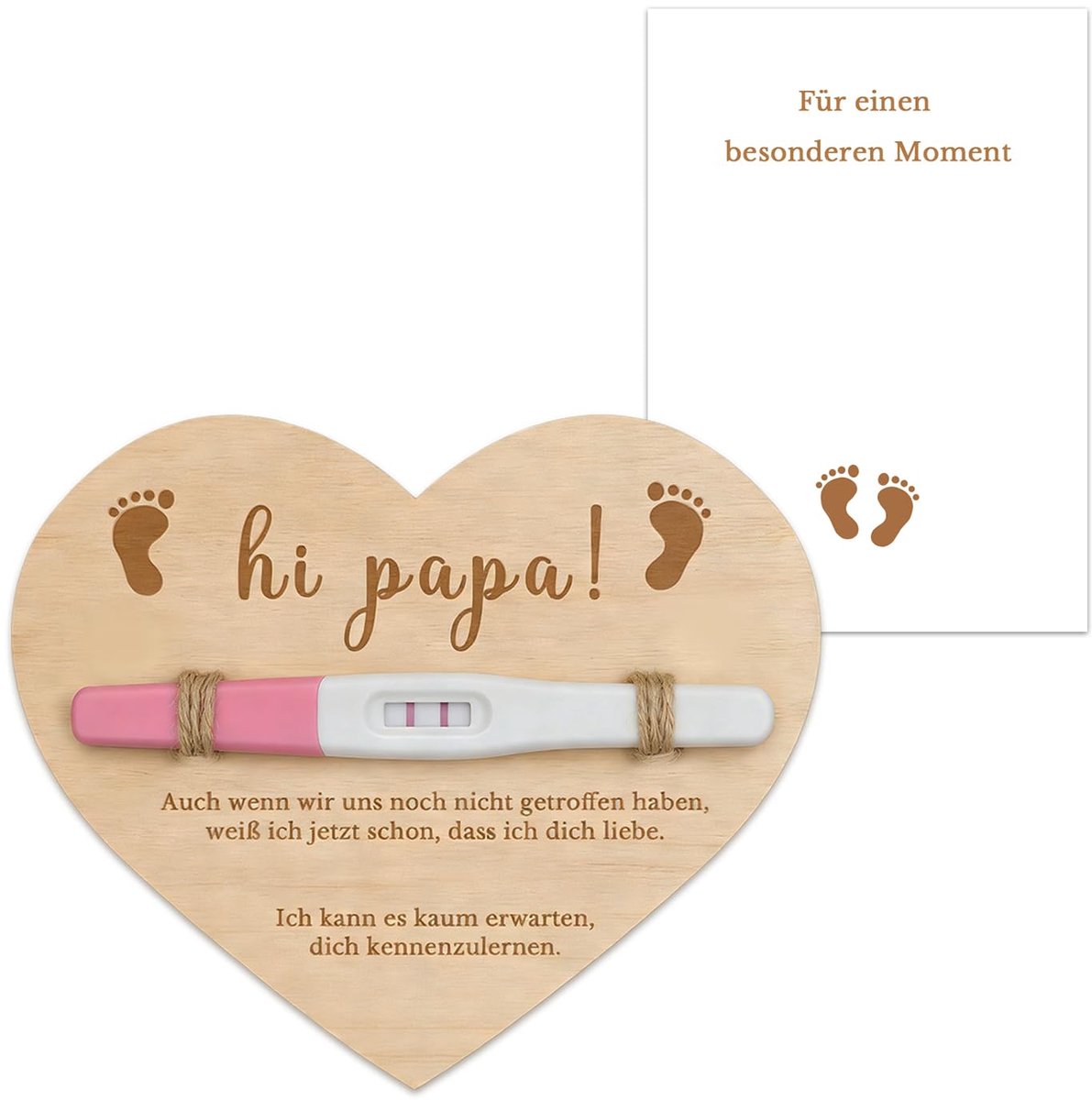 Cadeauset voor de zwangerschap aankondiging aan de papa