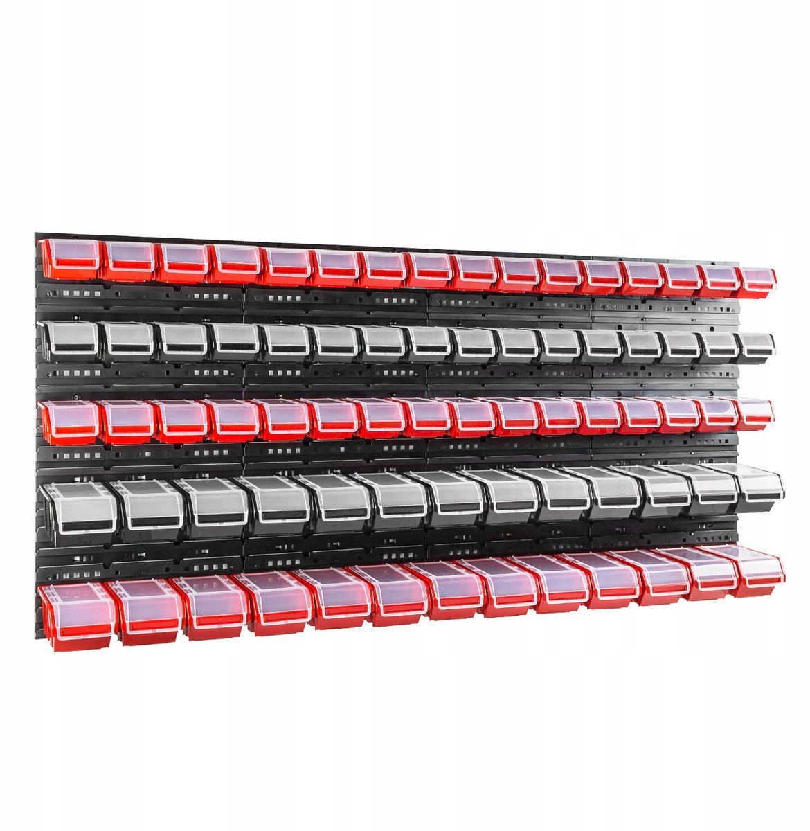 Gereedschapswand 160x80cm met 74 opbergbakjes en houders