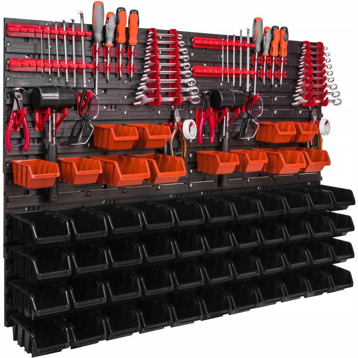 Gereedschapswand 115x78cm met 56 Bakjes - Werkplaats & Garage Organizer