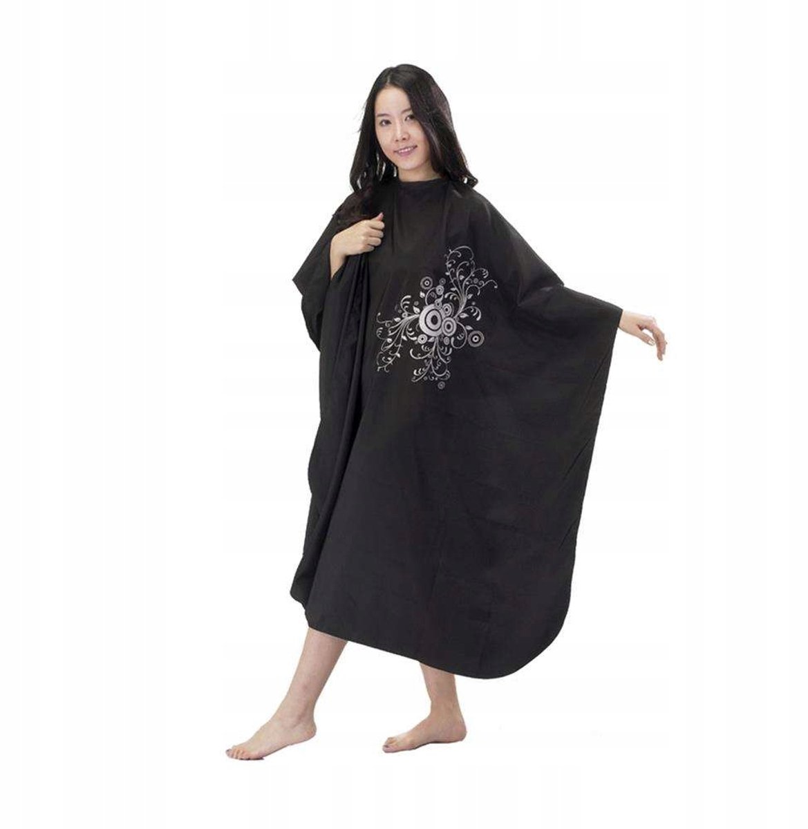 Mila Technic Peacock Cape Coat Zwart - Waterdicht en antistatisch
