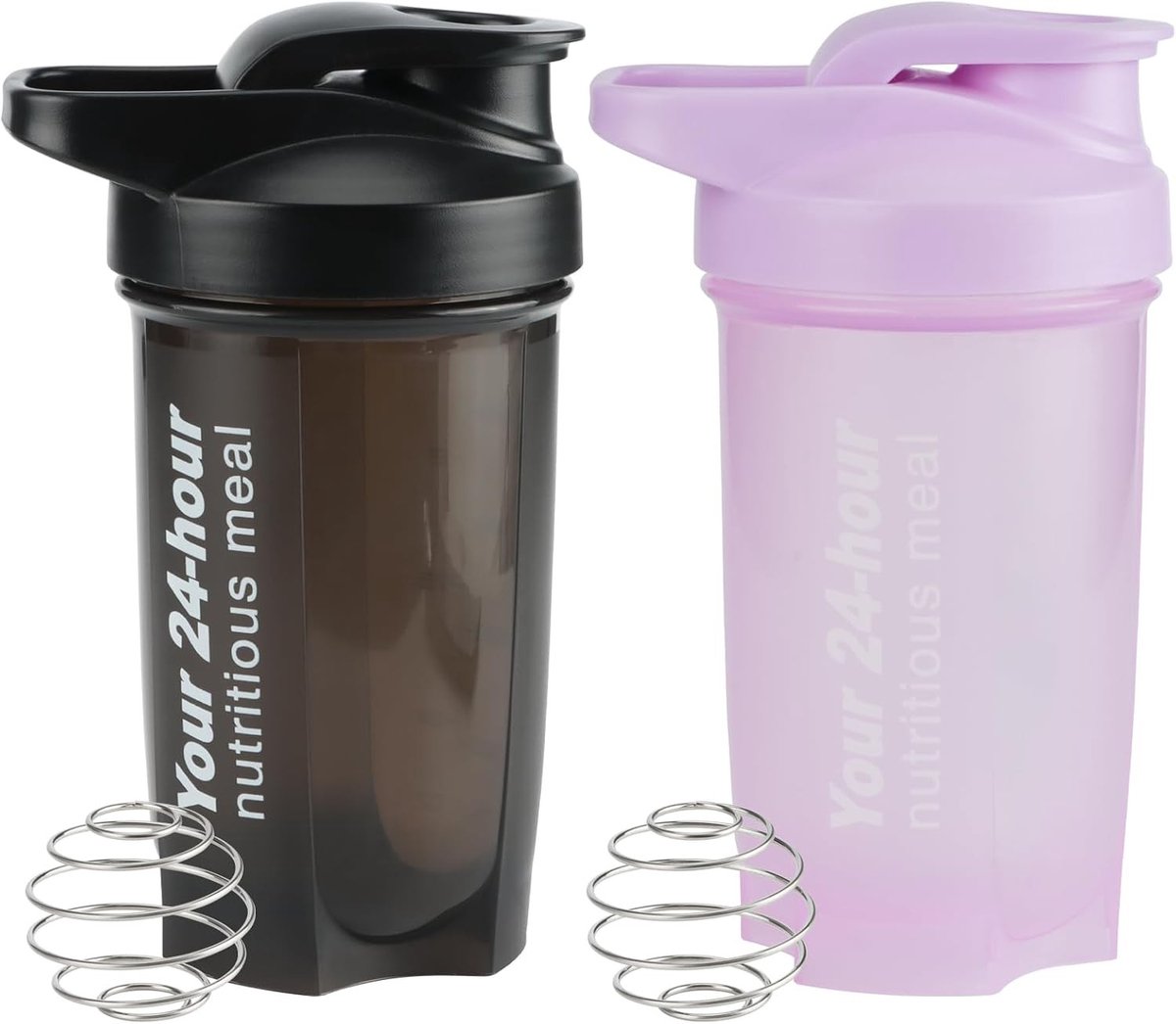 Eiwitshaker - Zwart - 500 ml - BPA-vrije Shakebeker met Meetschaal - Voor Sporters en Fitnessliefhebbers