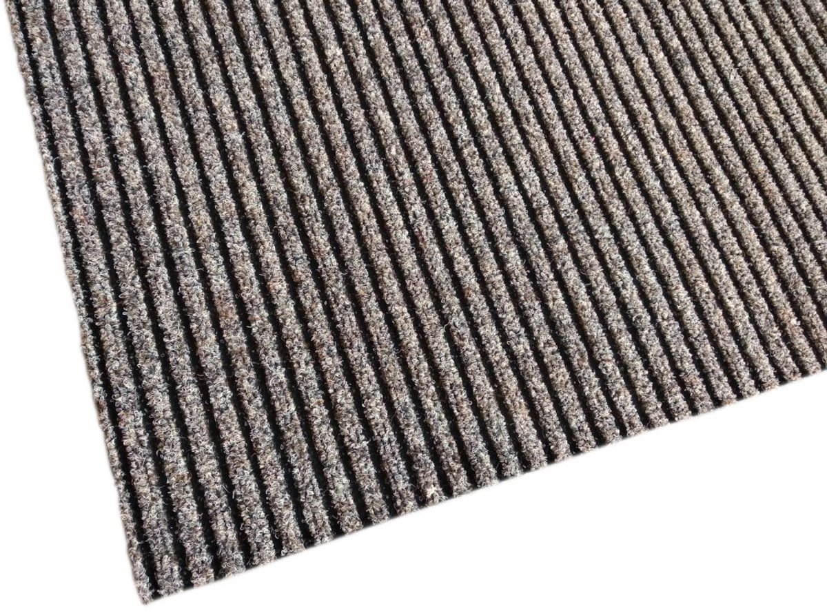 Merkloze Beige Vloermat op Maat - 100cm Breed, Antislip