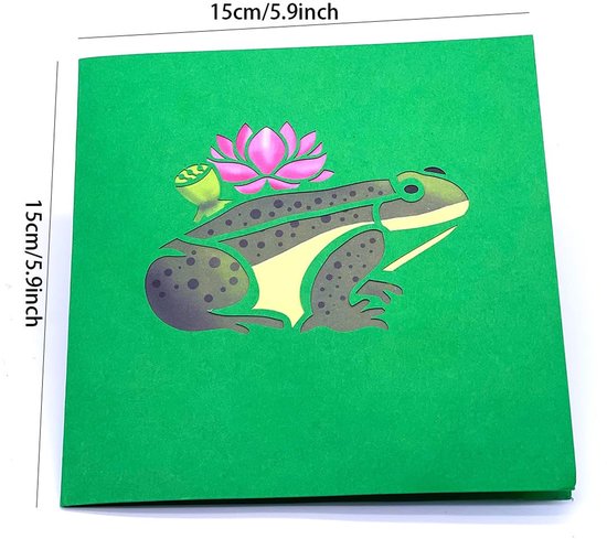 Pop-Up-Groetkaarten – 3D-kaarten met Froschmotief voor verschillende gelegenheden — afbeelding 5