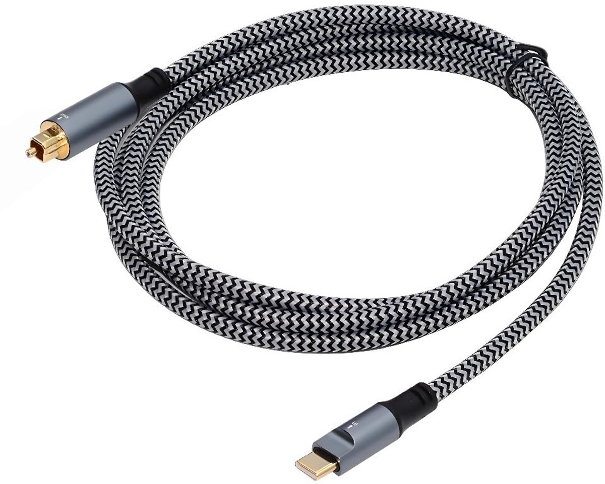 Cablecc USB-C to SPDIF Optical Audio Cable USB C Male to Toslink Male Digital Optical Audio Cable for Laptop and - ShopVlot