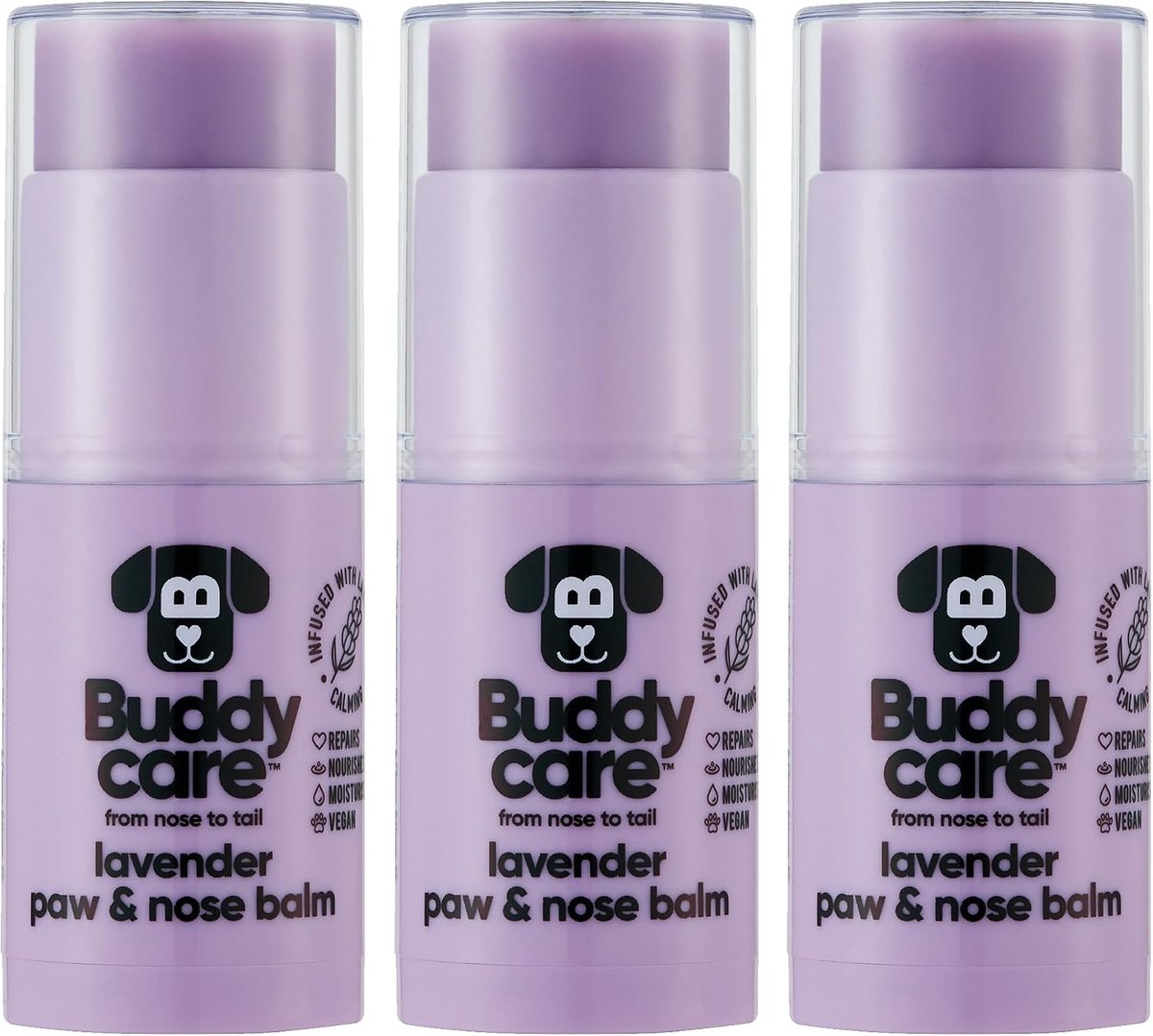 Buddycare Dog Paw & Nose Balm - Lavender Protects and Repairs Dry, Cracked & Chapped Skin, Vegan and Cruelty-Free - ShopVlot